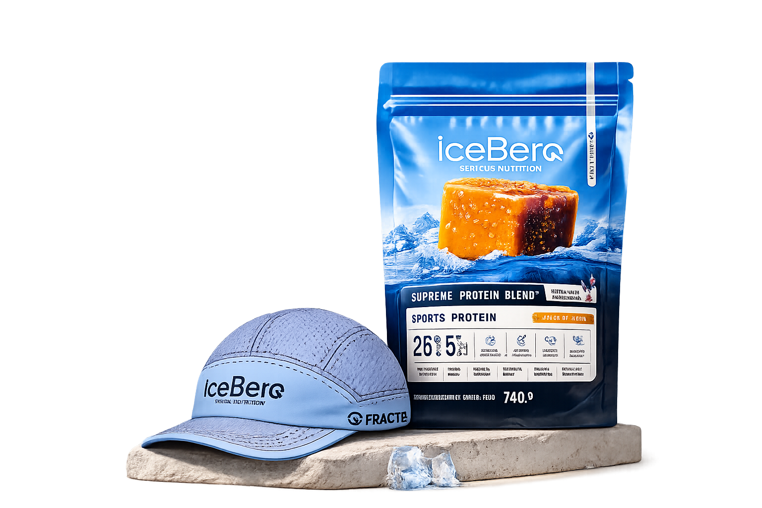 Sports Protein Pouch + FRACTEL CAP