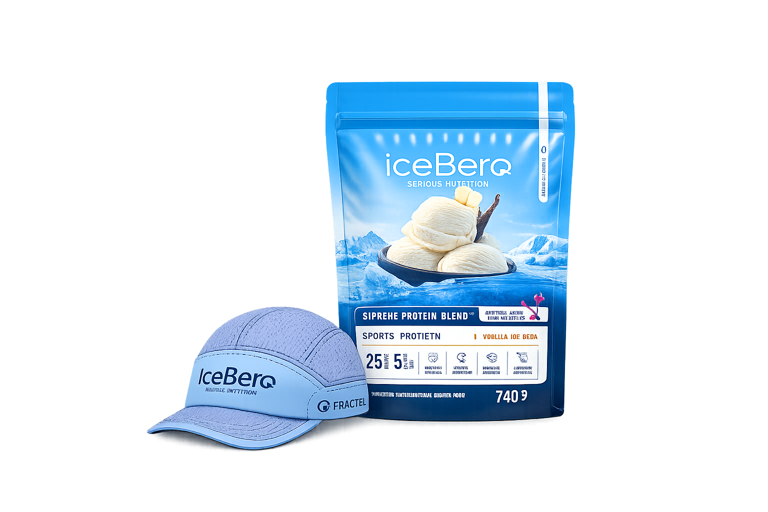Sports Protein Pouch + FRACTEL CAP