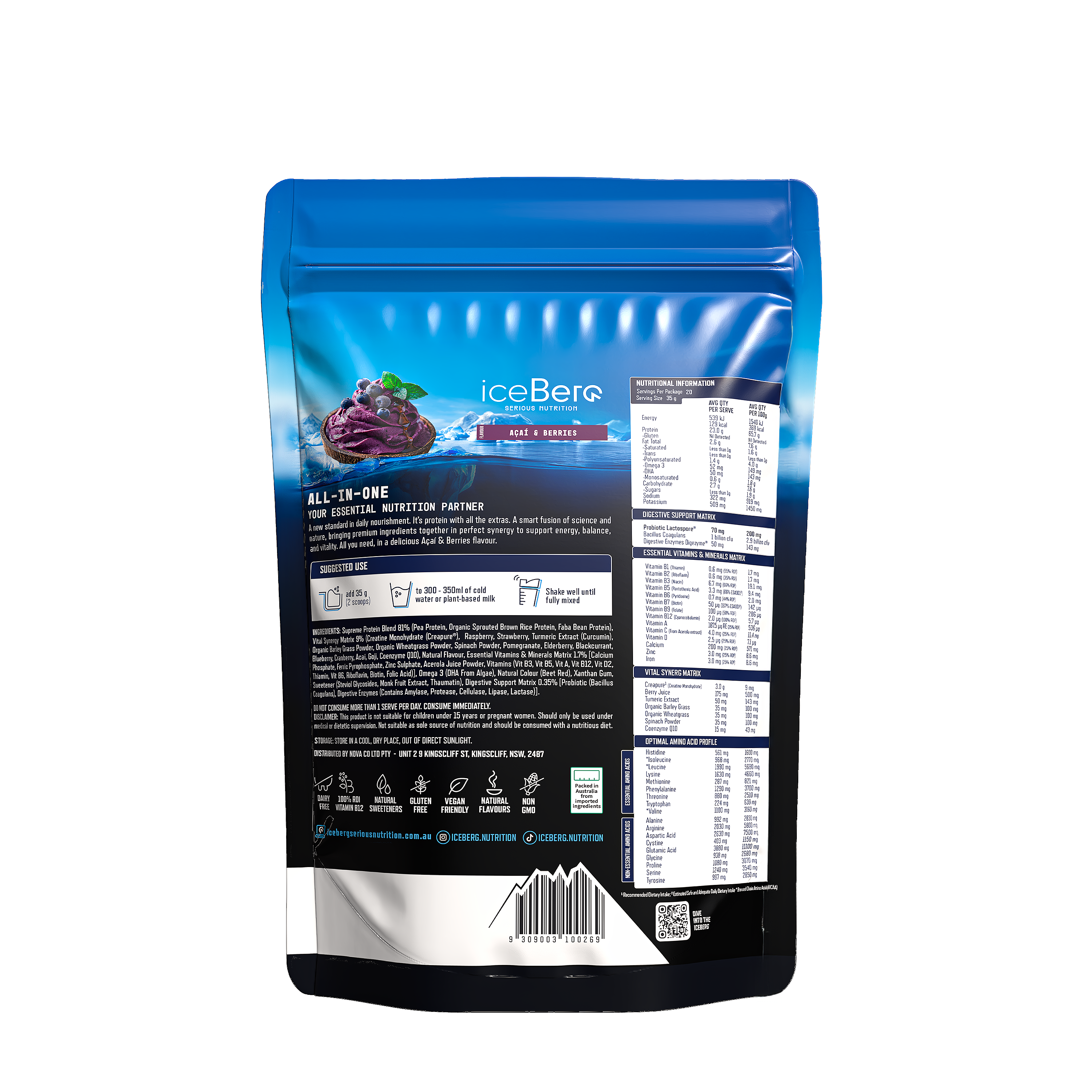 All-In-One Protein + Stainless Shaker