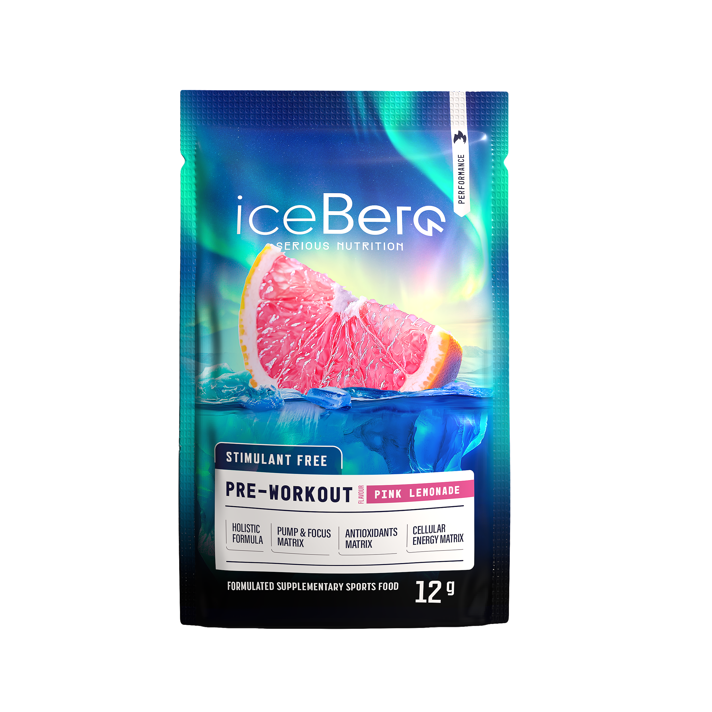 STIM FREE Pre-Workout Pinks Lemonade - Sachet 12g